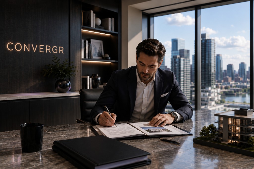 Real estate agent team reviewing market opportunities